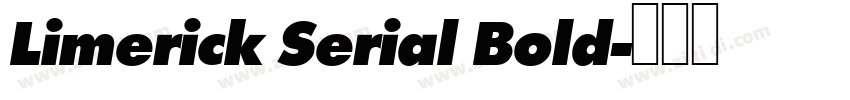 Limerick Serial Bold字体转换